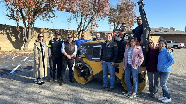 Yolo County adds one of the first Volvo electric compactors to its municipal fleet