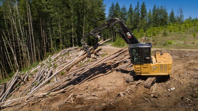 Cat's new forestry excavator is designed to adapt to tough terrain
