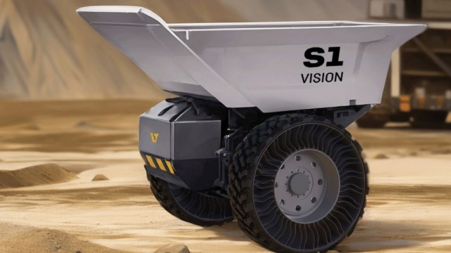 (Video) Watch Liebherr’s autonomous hauling concept designed with just two tires and an axle