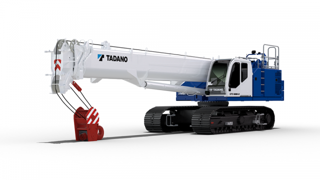Tadano adds 60-ton teleboom crawler crane to its GTC Series