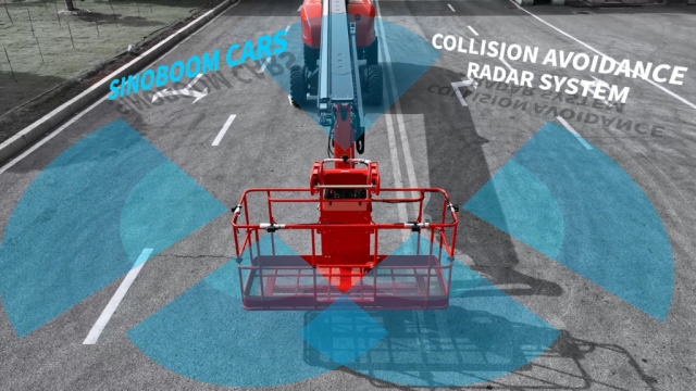 Sinoboom’s collision detection and avoidance system makes operating boom lifts even safer