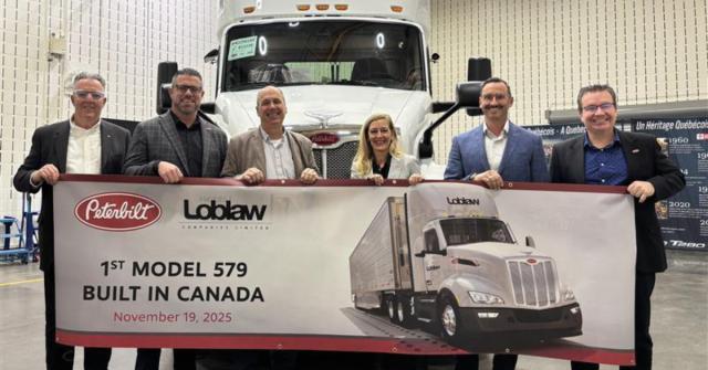Brandt Peterbilt delivers first made-in Canada Class 8 truck