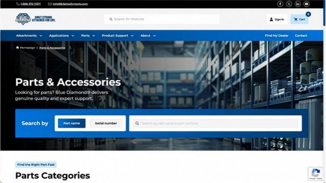 Blue Diamond Attachments' new accessories website streamlines purchasing