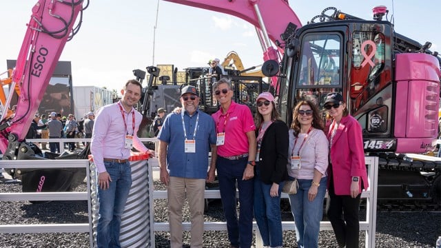 LBX Pink-Belt excavator auction raises $220,000 for breast cancer awareness