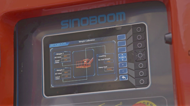 Sinoboom upgrades smart display for large boom lifts