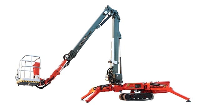 Sinoboom’s ultra-compact spider lift is available in diesel or electric configurations