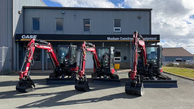Madsen Construction Equipment is Yanmar’s newest Atlantic Canada dealer