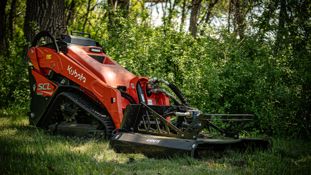 Ignite’s new mini brush cutter for mini SSLs excels in confined spaces