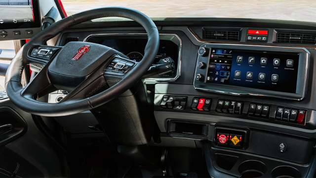 A modernized cab transforms driver experience on Kenworth Class 8 trucks
